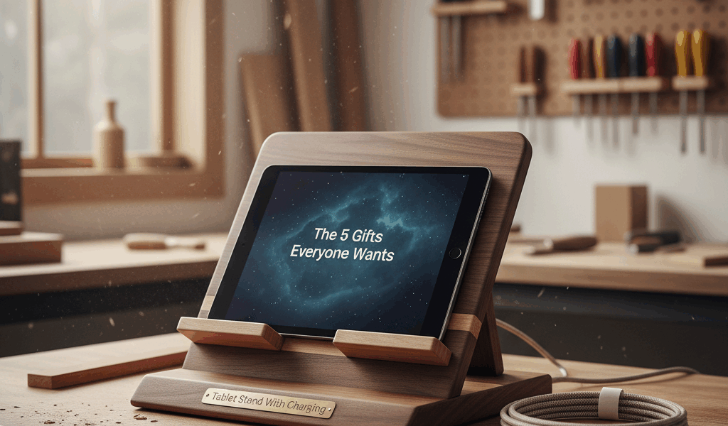 Professional woodworking featured image: The 5 Gift Everyone Wants for Tablet Stand With Chargin...