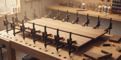Professional woodworking featured image: Workbench Clamping Station Setup