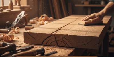 Professional featured image for woodworking article: Understanding Open Grain Wood. High quality pho