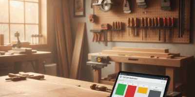 Professional woodworking image for article: Boost Efficiency with Advanced Cut List Optimizer Tools.