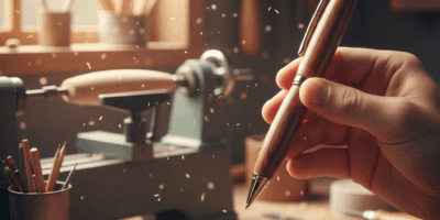 Professional featured image for woodworking article: Pen Turning 101 - From Blank Kit to 0 Gift in 3