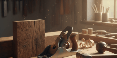 Professional woodworking image for article: What Is Patina on Wood and Metal. Workshop, wood grain,