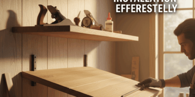 Professional featured image for woodworking article: Master The Art of Invisible Shelf Installation