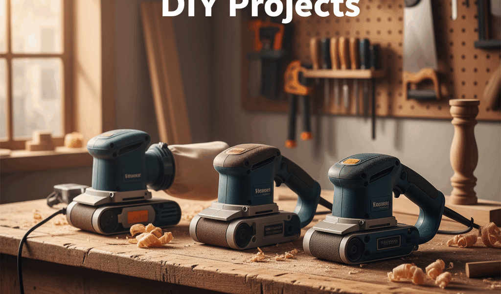 Professional woodworking image for article: Best Belt Sanders for DIY Projects. Workshop, wood grain