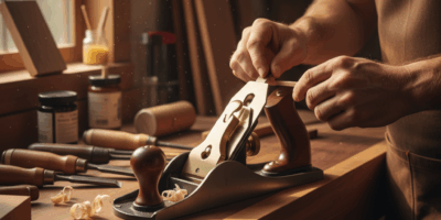 Professional featured image for woodworking article: Hand Plane Setup: Blade Depth and Throat Openin