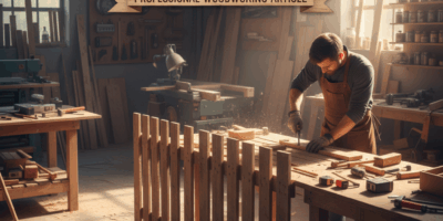 Professional featured image for woodworking article: Pallet Fence Building Ideas. High quality photo