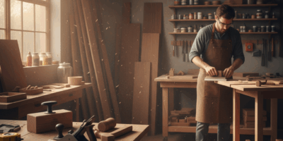 Professional featured image for woodworking article: 133 Shoo Review. High quality photography, work