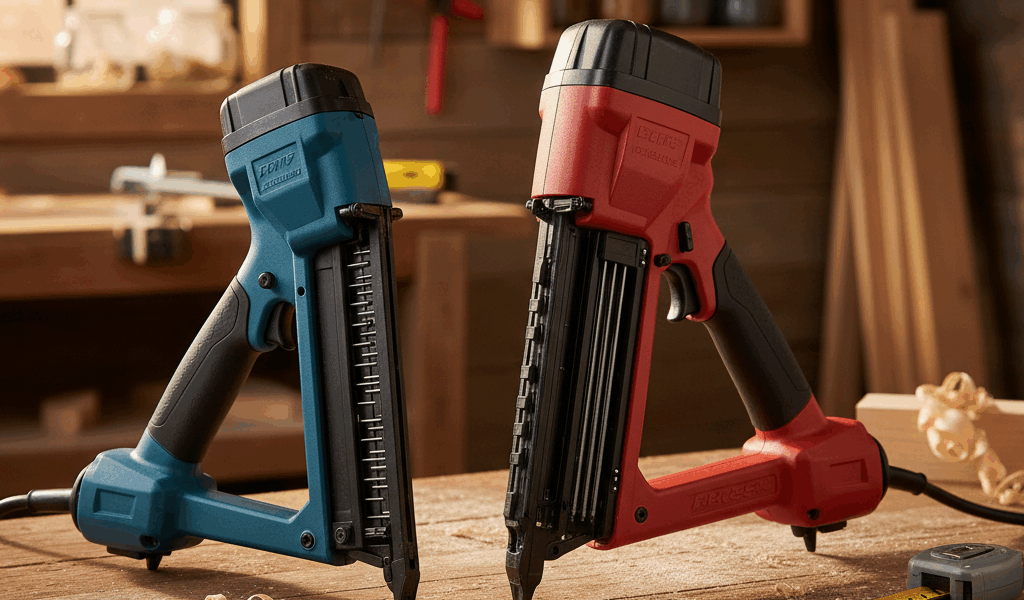Professional featured image for woodworking article: Brad Nailer vs Finish Nailer: Gauge and Length 