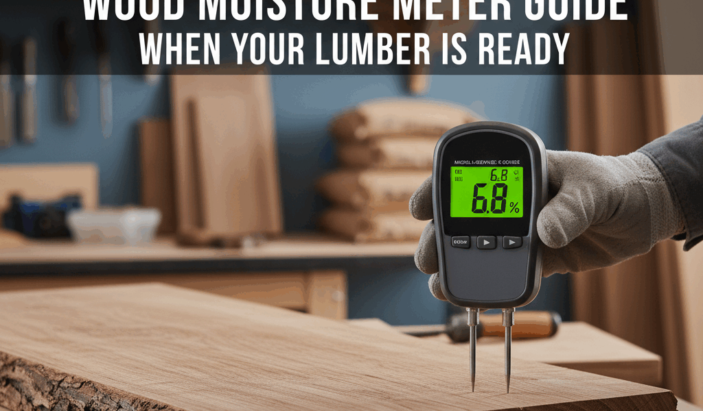 Professional woodworking featured image: Wood Moisture Meter Guide: When Your Lumber is Ready