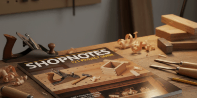 Professional featured image for woodworking article: Shopnotes 121 Project Guide. High quality photo