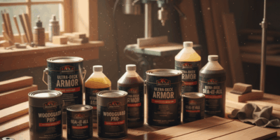 Professional featured image for woodworking article: Ultimate Guide to Top-Quality Deck Stains and S