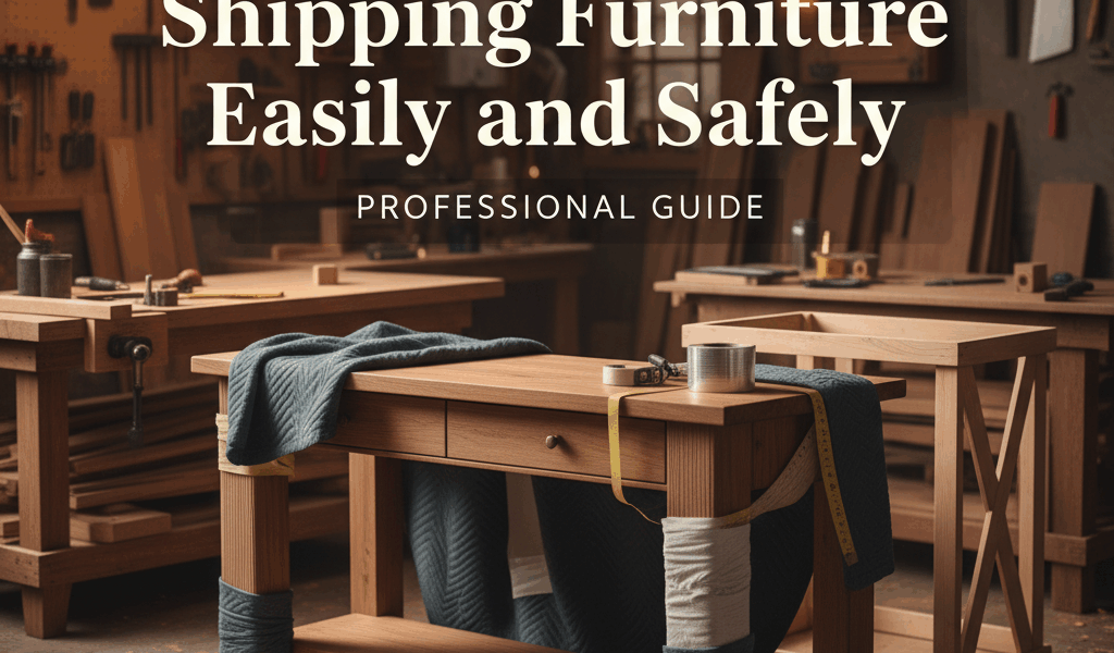 Professional featured image for woodworking article: Master the Art of Shipping Furniture Easily and