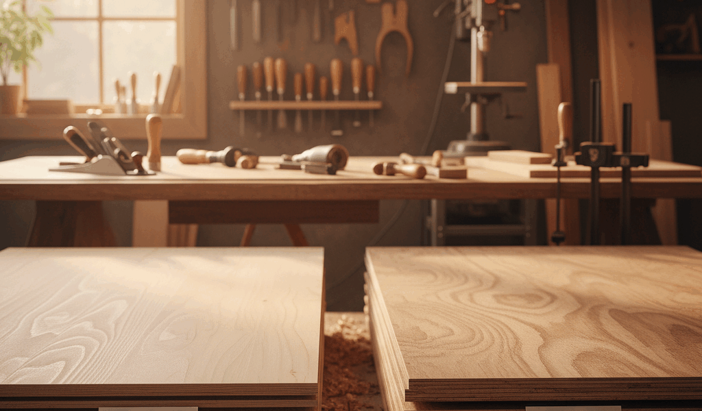 Professional featured image for woodworking article: Maple vs Birch Plywood: Strength and Cost Per S