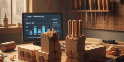 Professional featured image for woodworking article: Biscuit Joinery vs Dowels: Strength Test Result