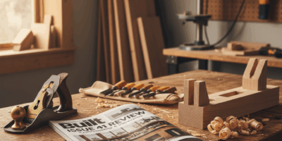 Professional featured image for woodworking article: Built Magazine Issue 41 Review. High quality ph