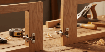 Professional featured image for woodworking article: Cabinet Hinge Types: Full Overlay vs Half Overl