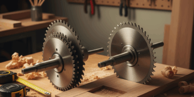 Professional featured image for woodworking article: Dado Stack vs Wobble Blade: Cut Quality and Set