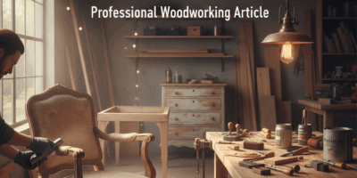Professional featured image for woodworking article: How to Refurbish Furniture. High quality photog