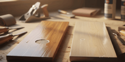 Professional featured image for woodworking article: Lacquer vs Polyurethane: Durability and Repair