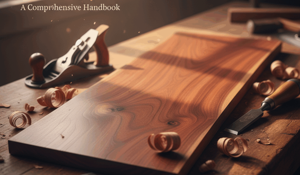 Professional featured image for woodworking article: Mahogany Wood Properties Guide. High quality ph