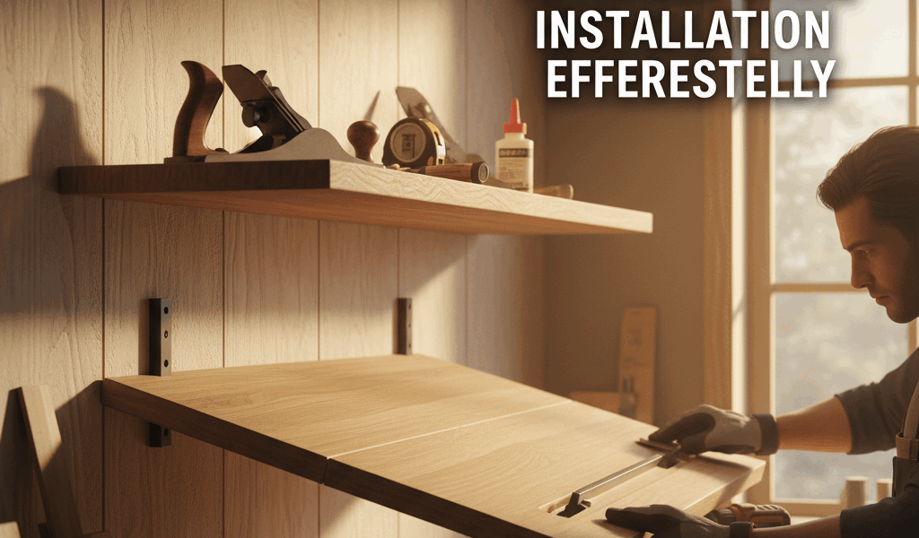 Professional featured image for woodworking article: Master The Art of Invisible Shelf Installation 