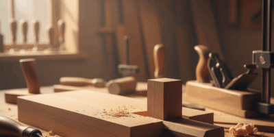 Professional featured image for woodworking article: Mortise and Tenon Joints Guide. High quality ph