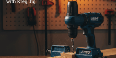 Professional featured image for woodworking article: Pocket Hole Joinery with Kreg Jig. High quality