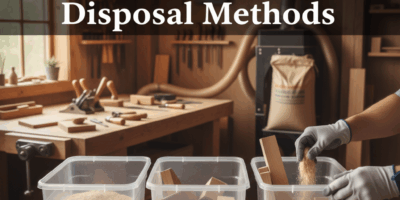 Professional featured image for woodworking article: Proper Wood Disposal Methods. High quality phot