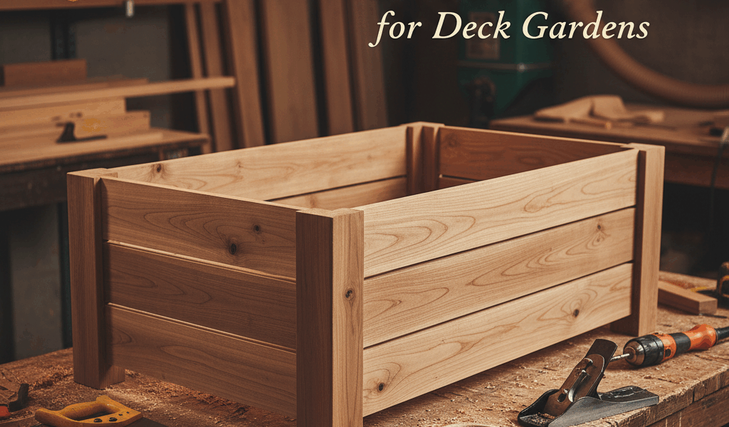 Professional featured image for woodworking article: Raised Planter Box - Rot-Resistant Cedar for De