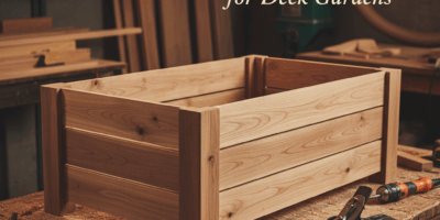 Professional featured image for woodworking article: Raised Planter Box - Rot-Resistant Cedar for De