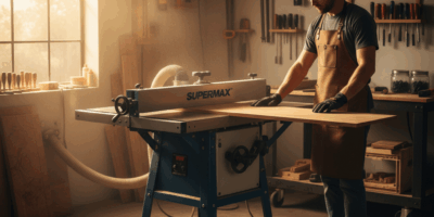 Professional featured image for woodworking article: Transform Your Woodworking with Supermax 16-32