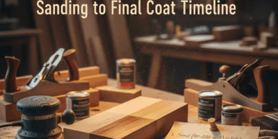 Professional featured image for woodworking article: Wood Finishing Schedule: Sanding to Final Coat