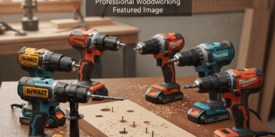 Professional woodworking featured image: Best Power Drills for Woodworking Projects in 2025