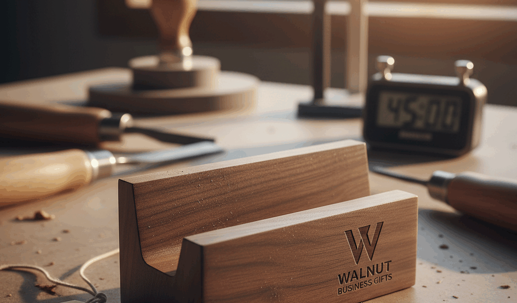 Professional woodworking featured image: The Executive Gift That Takes 45 Minutes for Walnut Busin..