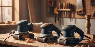 Professional woodworking image for article: Best Belt Sanders for DIY Projects. Workshop, wood grain