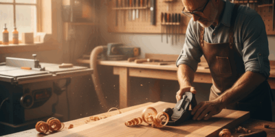 Professional woodworking image for article: Crafting Beauty: The Joyful Art of Exceptional Woodworki