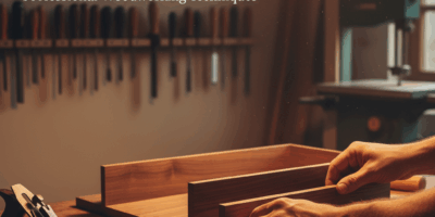 Professional woodworking image for article: How to Make Rabbet Joint Boxes. Workshop, wood grain, to