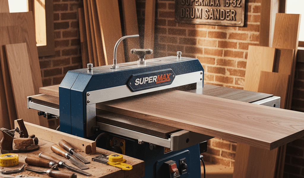 Professional woodworking image for article: Master Your Craft With The Supermax 16-32 Drum Sander. W