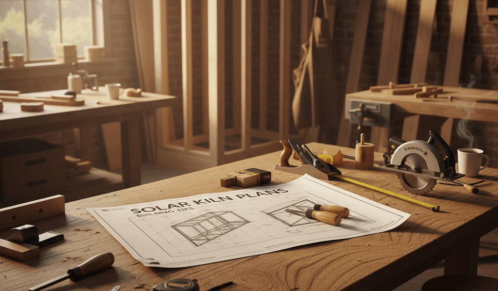 Professional woodworking image for article: Solar Kiln Plans and Building Tips. Workshop, wood grain