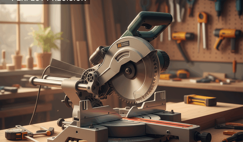 Professional woodworking image for article: Top Sliding Compound Miter Saws for Perfect Precision. W