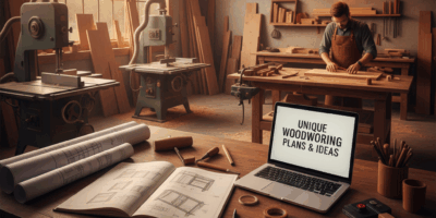 Professional woodworking image for article: Unique Woodworking Plans and Ideas. Workshop, wood grain