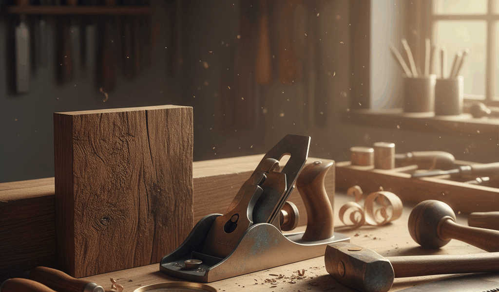 Professional woodworking image for article: What Is Patina on Wood and Metal. Workshop, wood grain, 