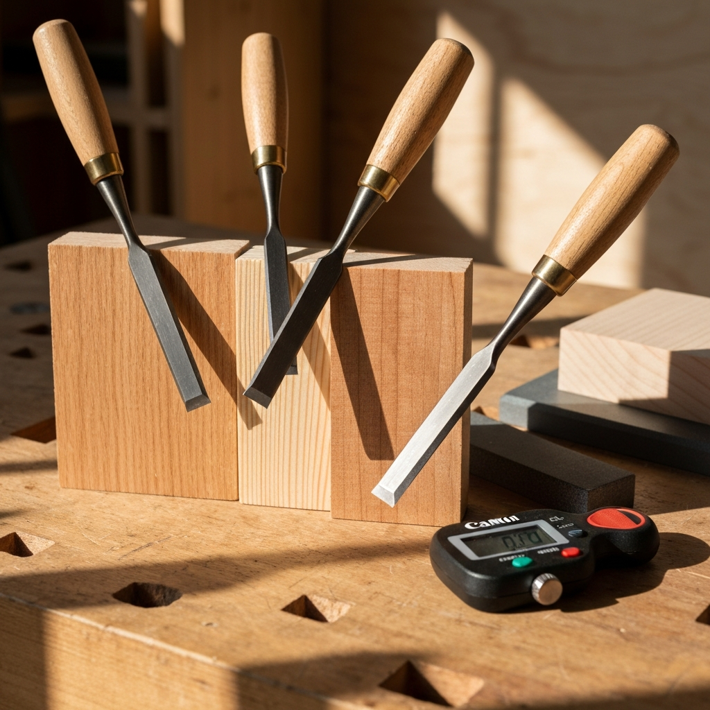 Chisel Bevel Angle Setup for Different Wood Types