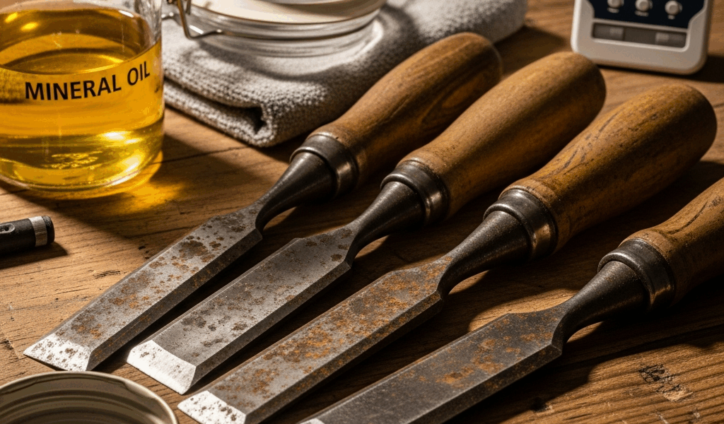 Woodworking Chisels Rusting in Workshop Humidity Fix