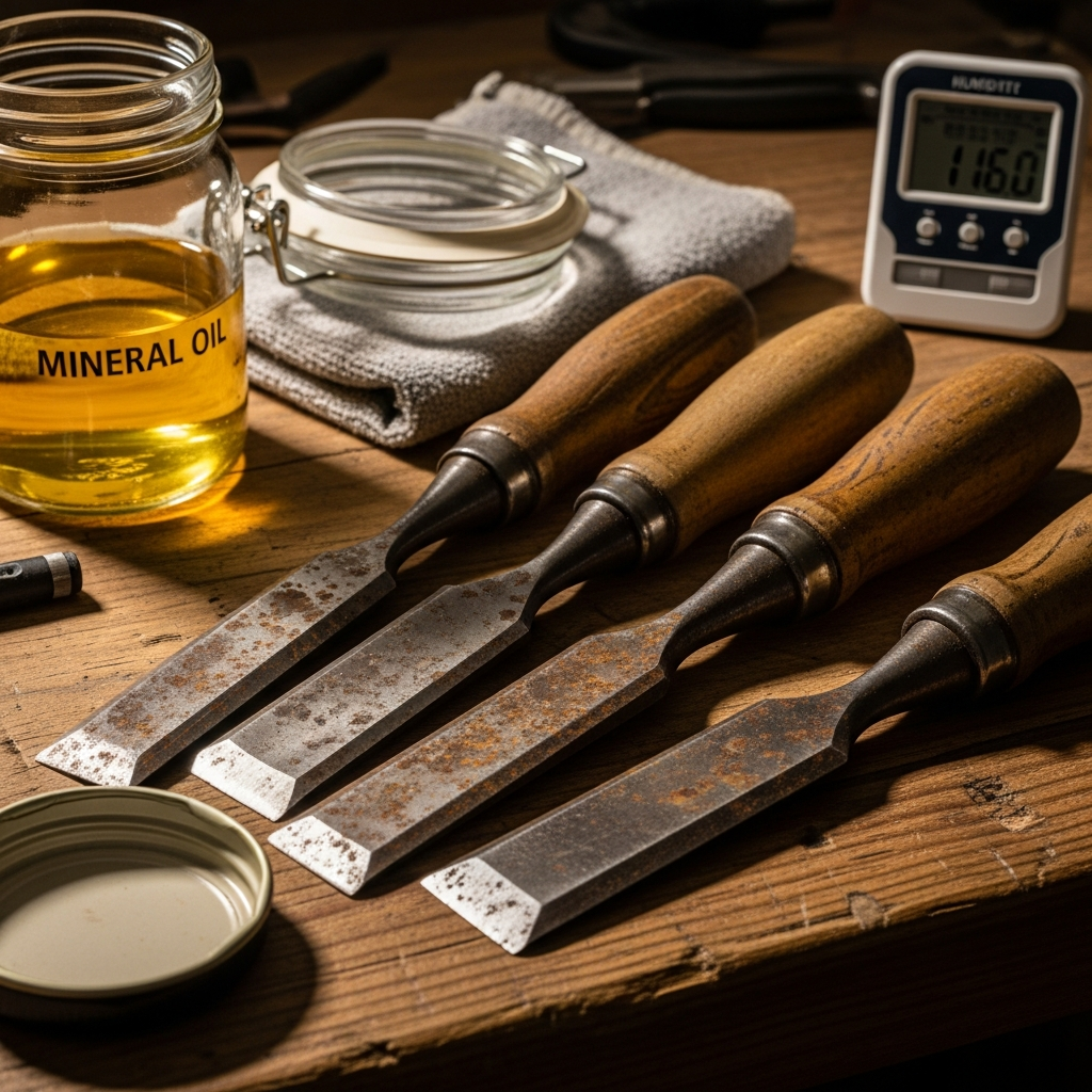 Woodworking Chisels Rusting in Workshop Humidity Fix