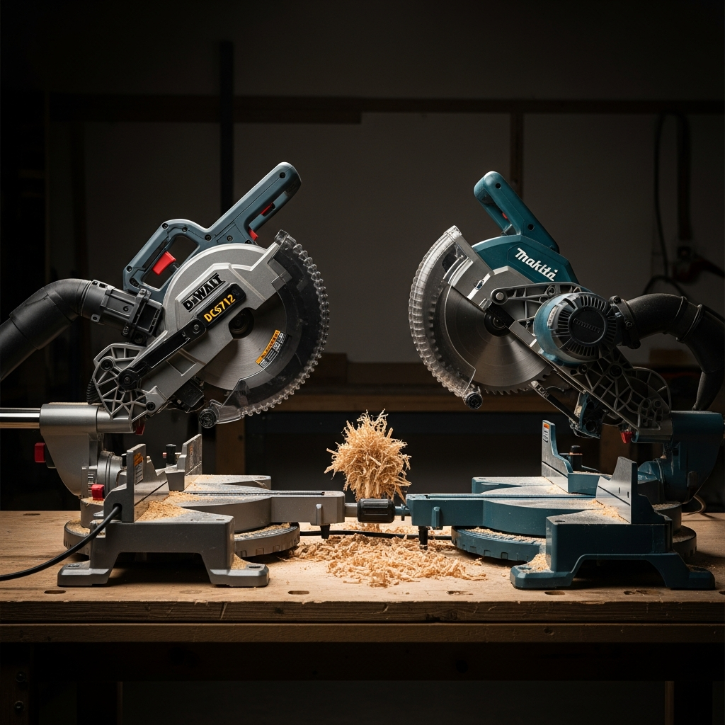 DeWalt DCS712 vs Makita LC1230 — Cross Cut Winner