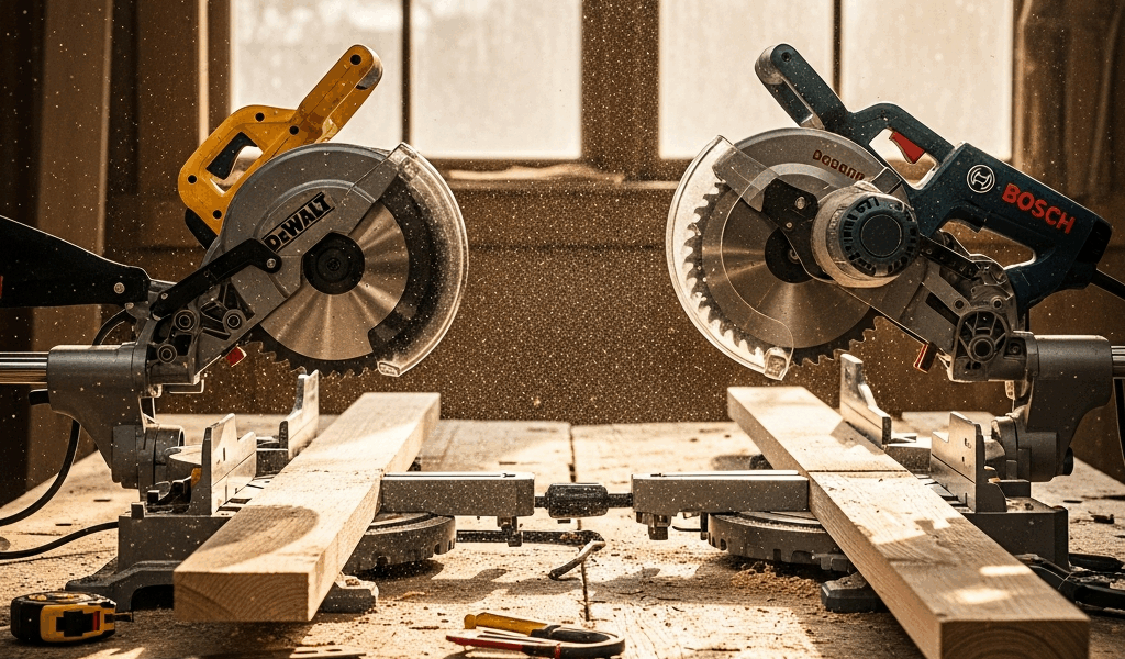 DeWalt DW715 vs Bosch MS12000Which Wins